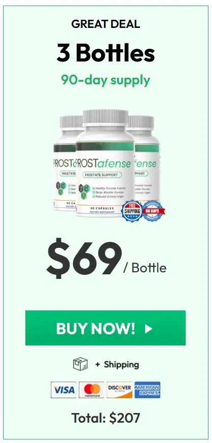 ProstAfense 3 Bottle Price